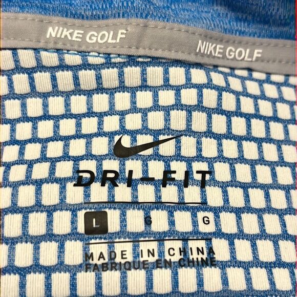 Nike Golf Women’s Dri-Fit Long Sleeve Pullover Heather Light Blue Shirt- Large - Picture 9 of 11